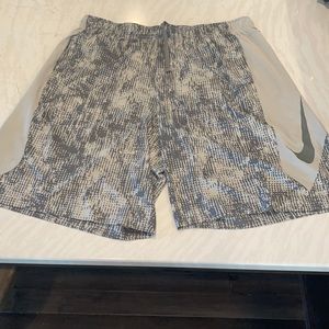 Men’s grey Nike athletic shorts